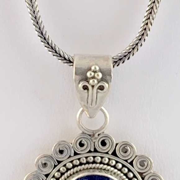 Boutique Raw Sapphire Necklace & Earring Set - Picture 5 of 8